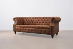Sofá Chesterfield Capitoné Eco cuero - Imagen 2
